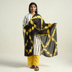 Shibori Kurta with Palazzo & Dupatta Set