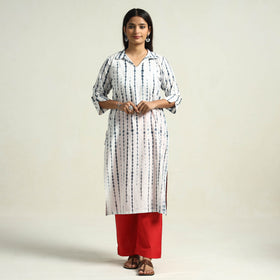 Shibori Kurta with Palazzo & Dupatta Set
