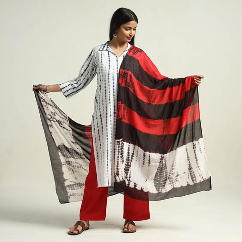 Shibori Kurta with Palazzo & Dupatta Set
