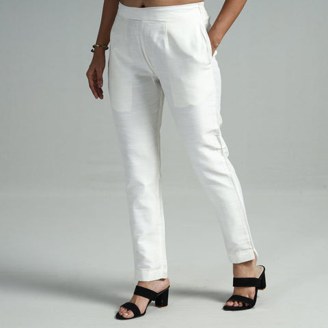 Buy Silk Tapered Casual Pant for Women 05 Online at iTokri.com