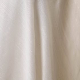 Off White Slub Silk Plain Fabric