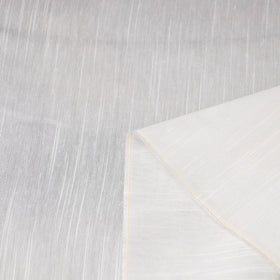White Slub Silk Plain Fabric 