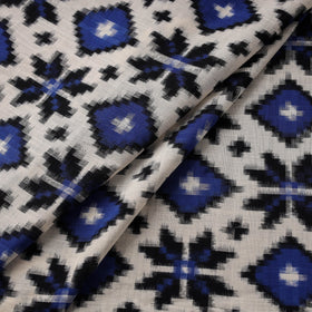 Telia rumal handloom cotton pochampally double ikat fabric