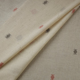 Thread buti cotton fabric with jamdani border 09