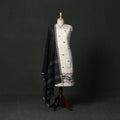 Thread buti cotton 2pc unstitched dress material