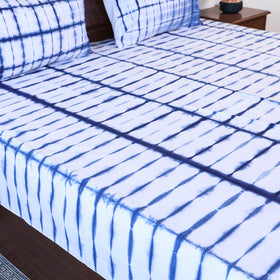 Buy Tie & Dye Cotton Double Shibori Bed Sheet Set