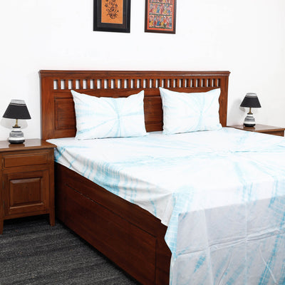Buy Tie & Dye Cotton Double Shibori Bed Sheet Set