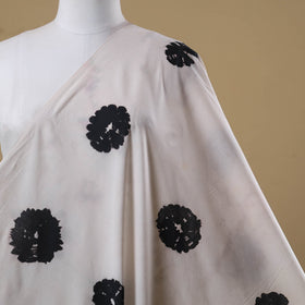 Black - tie-dye cotton shibori fabric 03 - handcrafted