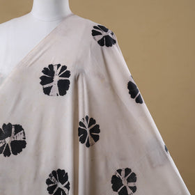 Black - tie-dye cotton shibori fabric 05 - handcrafted