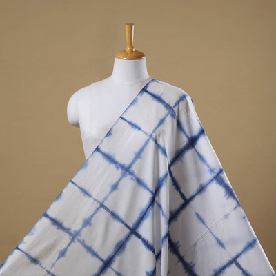 Black - tie-dye cotton shibori fabric 06 - handcrafted