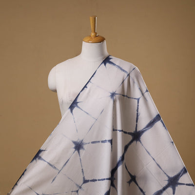 Black - tie-dye cotton shibori fabric 18 - handcrafted