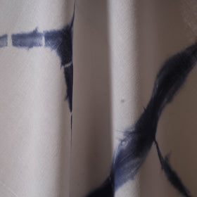 Black - tie-dye cotton shibori fabric 18 - handcrafted