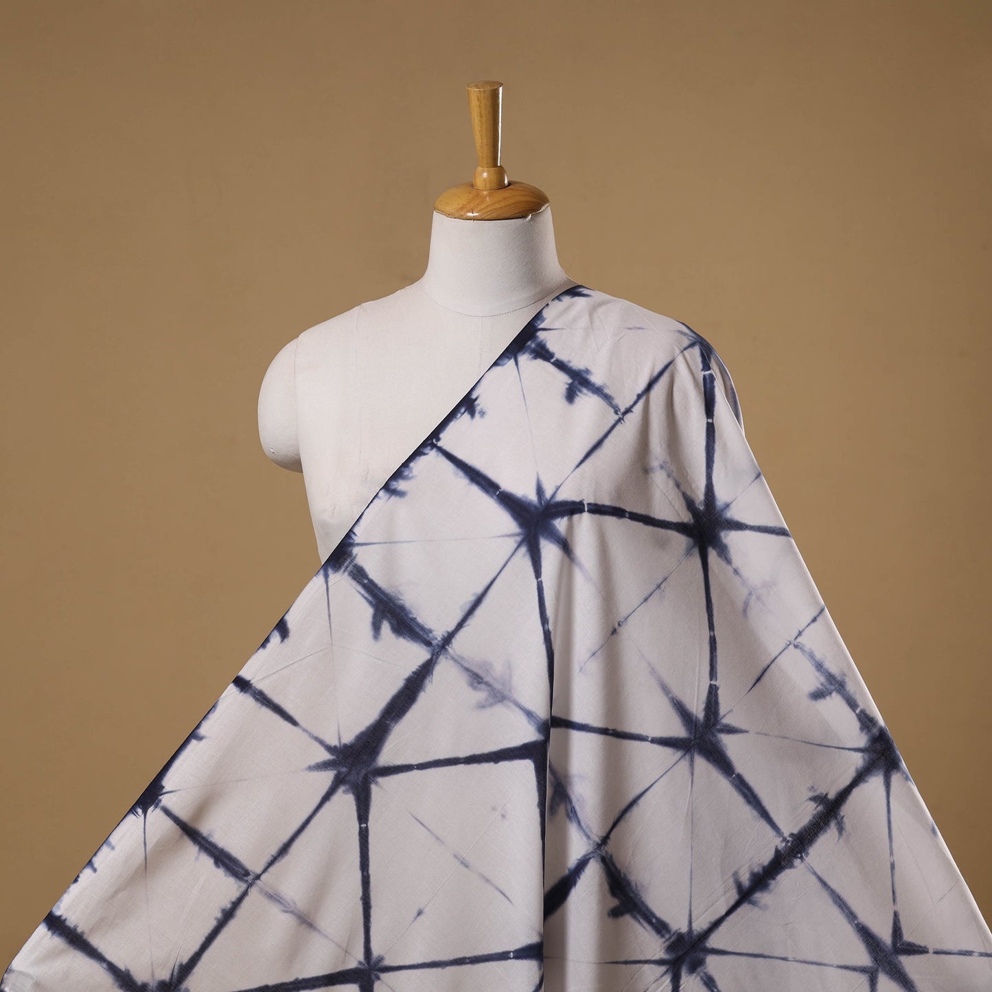 Tie-dye cotton shibori fabric 30 - handcrafted