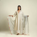 Buy Tie & Dye White Kota Doria Cotton Leheriya Dupatta