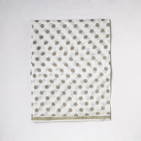  Traditional Chanderi Silk Handloom Precut Fabric 