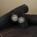 Traditional German Silver-Plated Classic Stud Earrings