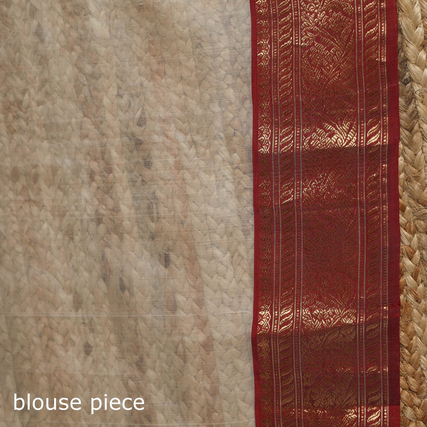 White - traditional handloom chanderi silk saree 06