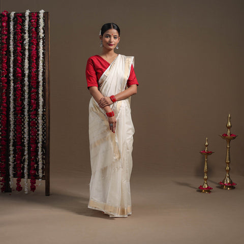  Traditional Handloom Maheshwari Silk Saree 
