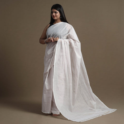 Buy Traditional Venkatagiri Handloom Cotton Zari Checks Saree Online at iTokri.com