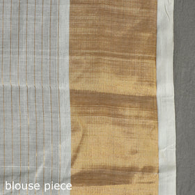  Traditional Venkatagiri Handloom Cotton Zari Checks Saree with One Side Zari Border 31 