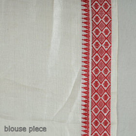  Traditional Vidarbha Tussar Silk Handloom Saree with Woven Border 36 