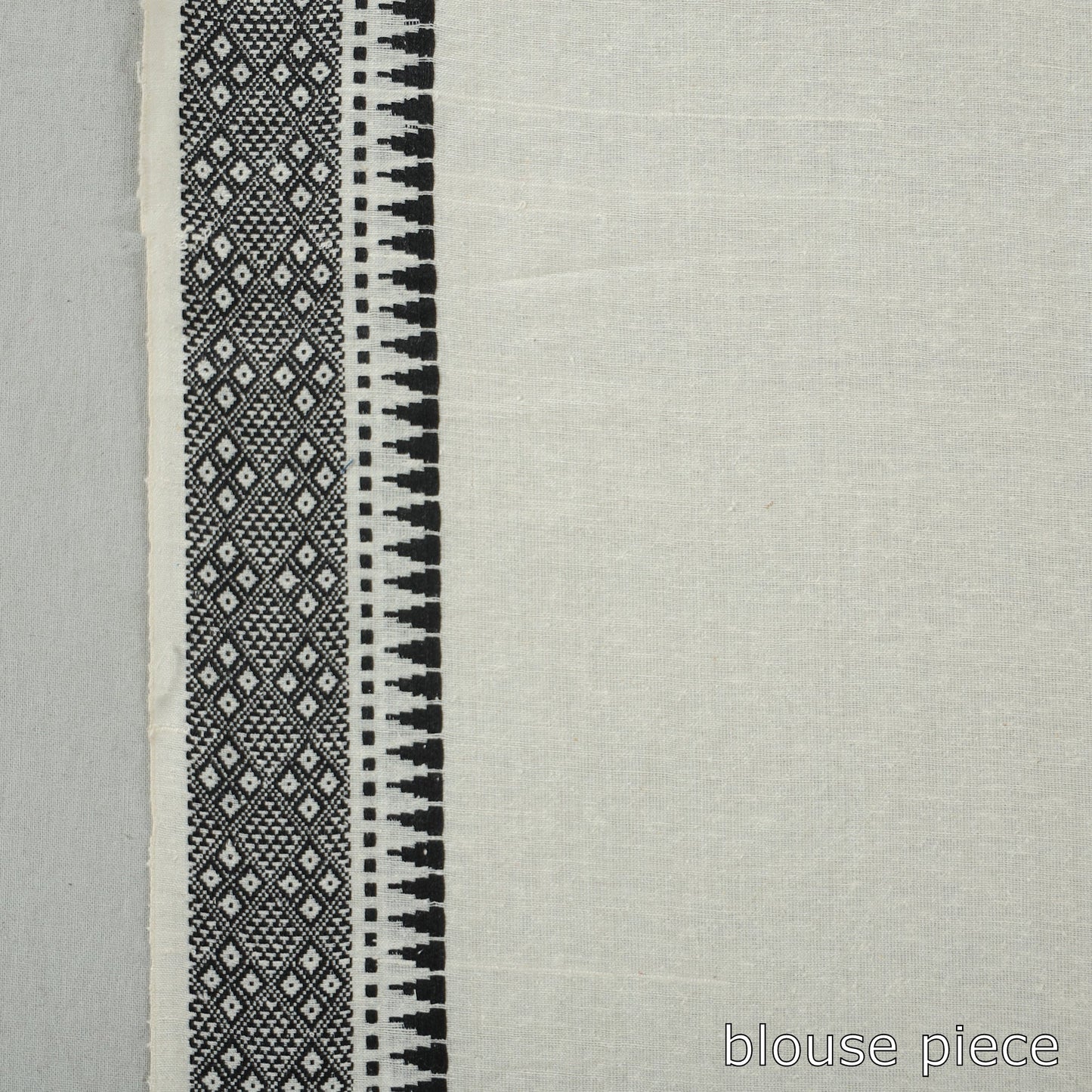 White - traditional vidarbha tussar silk handloom saree