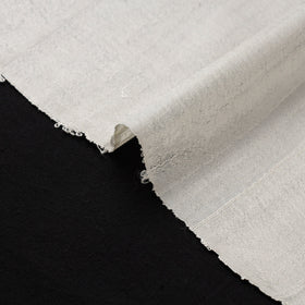 White - vidarbha tussar x ghicha silk handloom fabric 10