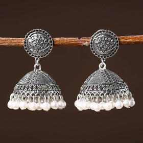  Handcrafted GS Beaded Jhumki Earrings 