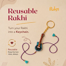 Cockroach - Reusable Hand Embroidered Bead Work Rakhi 01