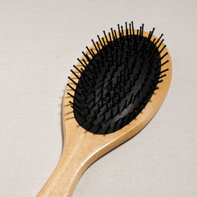  Wooden Square Hair Brush For Perfect Hair Styling with Nylon Bristles 