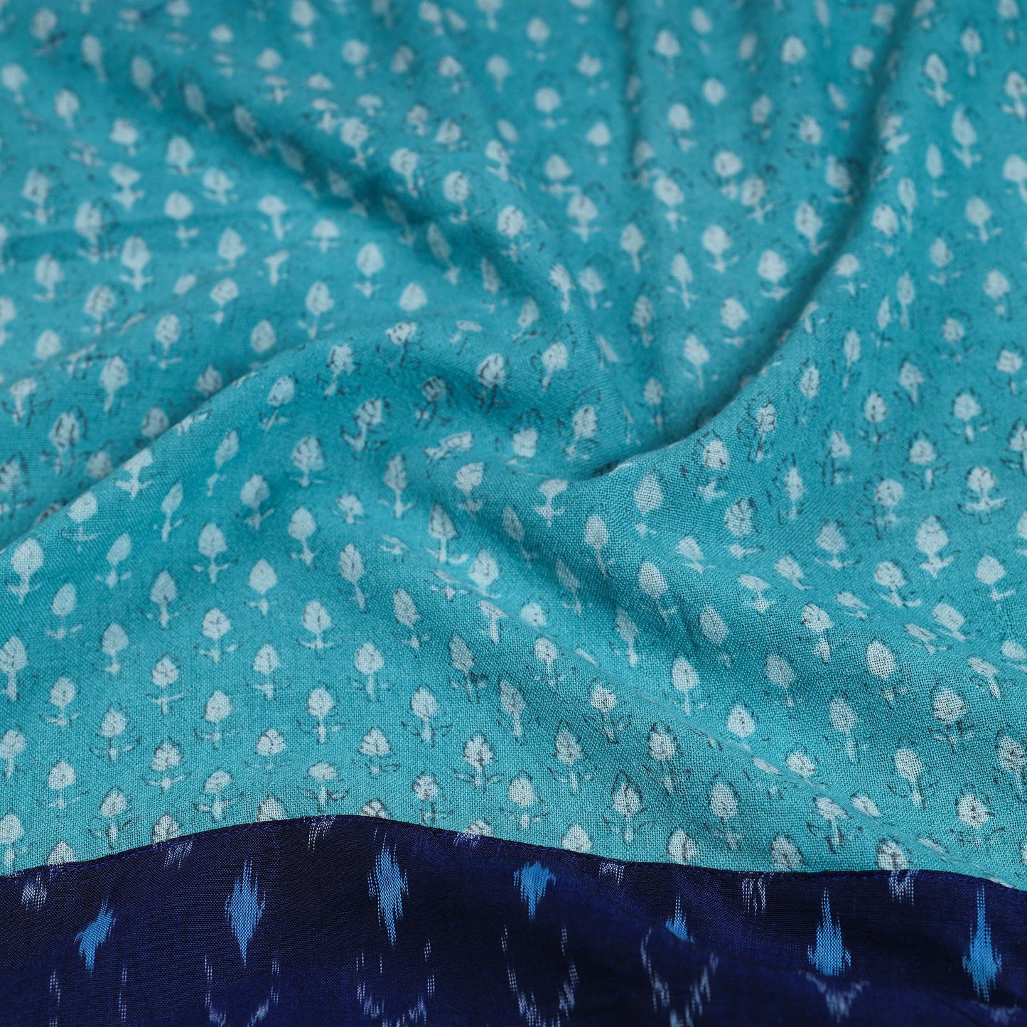 Woollen akola blouse piece 24 - handcrafted