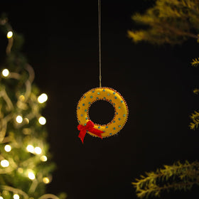 Wreath felt ornament - handmade christmas decor 56