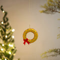 Wreath felt ornament - handmade christmas decor 56