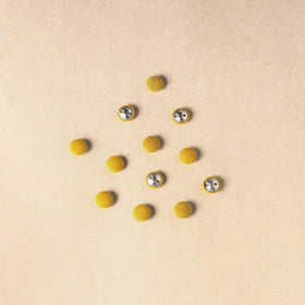 1.5cm handmade fabric small button (set of 12) 02
