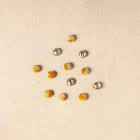 1.5cm handmade fabric small button (set of 12) 02