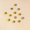 1.5cm handmade fabric small button (set of 12) 02