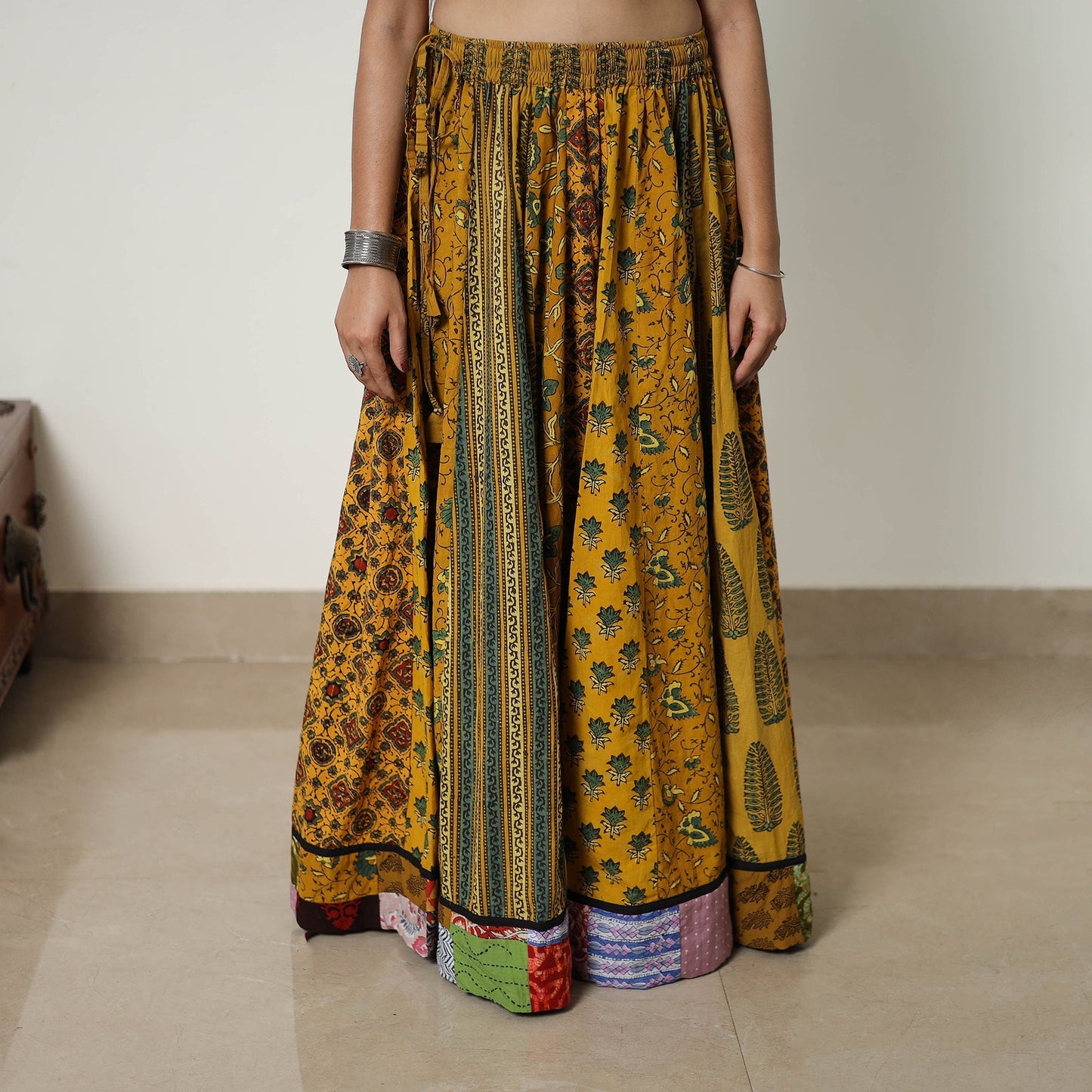 ajrakh skirt