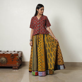 ajrakh skirt