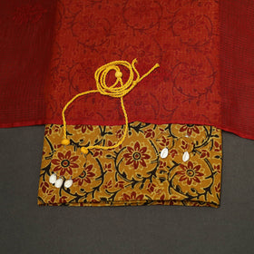 2pc cotton unstitched dress material with jewellery set 15