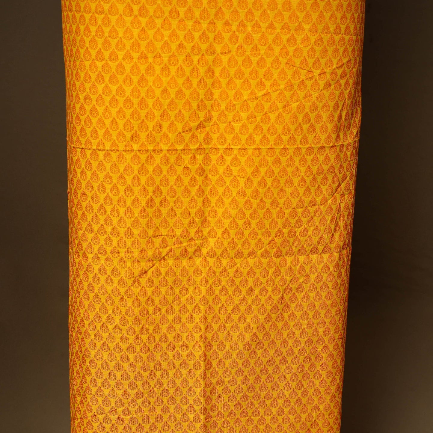 Yellow - 2pc cotton unstitched jacquard dress material