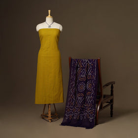 2pc cotton unstitched jacquard dress material