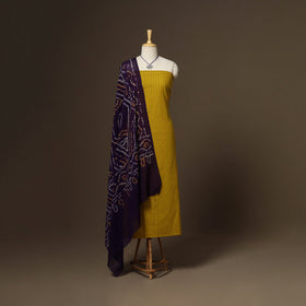 2pc cotton unstitched jacquard dress material