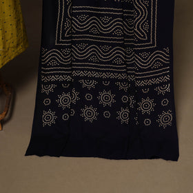 Yellow - 2pc cotton unstitched jacquard dress material