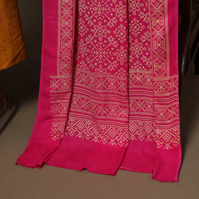 Yellow - 2pc cotton unstitched jacquard dress material