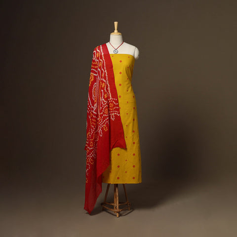 2pc cotton unstitched jacquard dress material