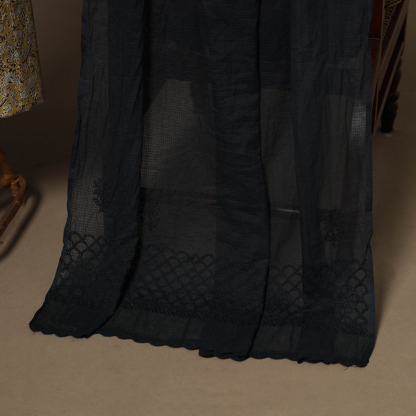 2pc cotton unstitched pedana kalamkari dress material