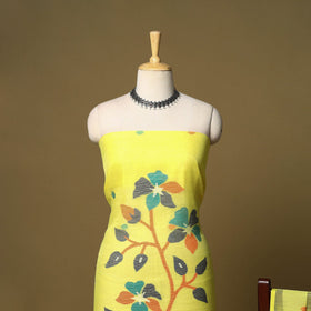 2pc handloom silk cotton unstitched phulia jamdani dress