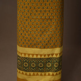 Yellow - 2pc natural dyed cotton unstitched dress material