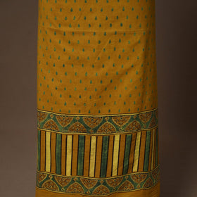 Yellow - 2pc natural dyed cotton unstitched dress material