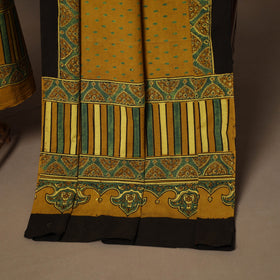 Yellow - 2pc natural dyed cotton unstitched dress material